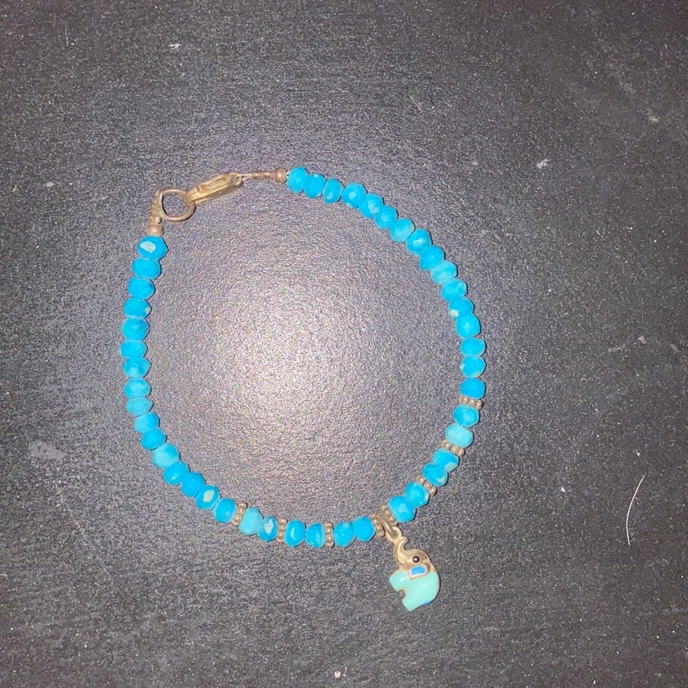 real turquoise elephant bracelet